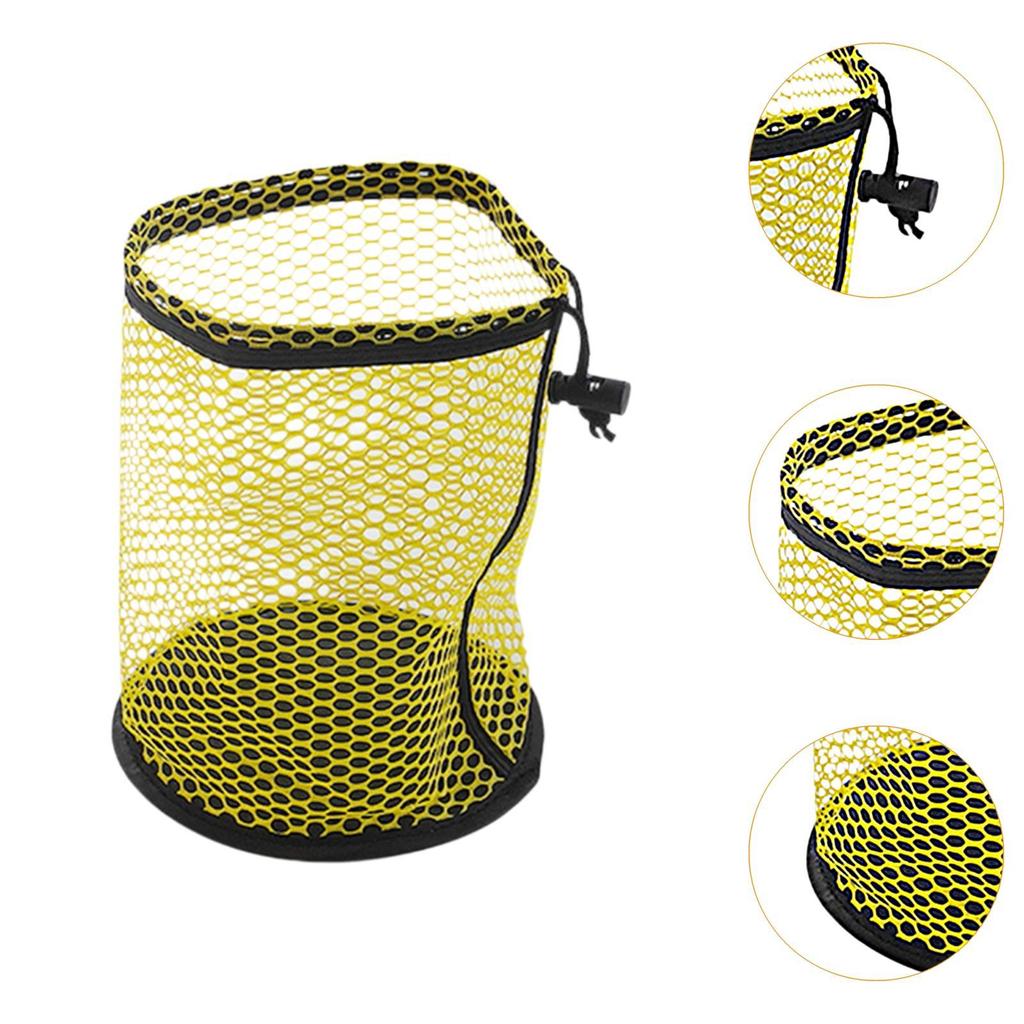 Portable Golf Ball Net Bag Durable Polyester Storage Sack Breathable Mesh Design for Outdoor Travel and Golf Equipment