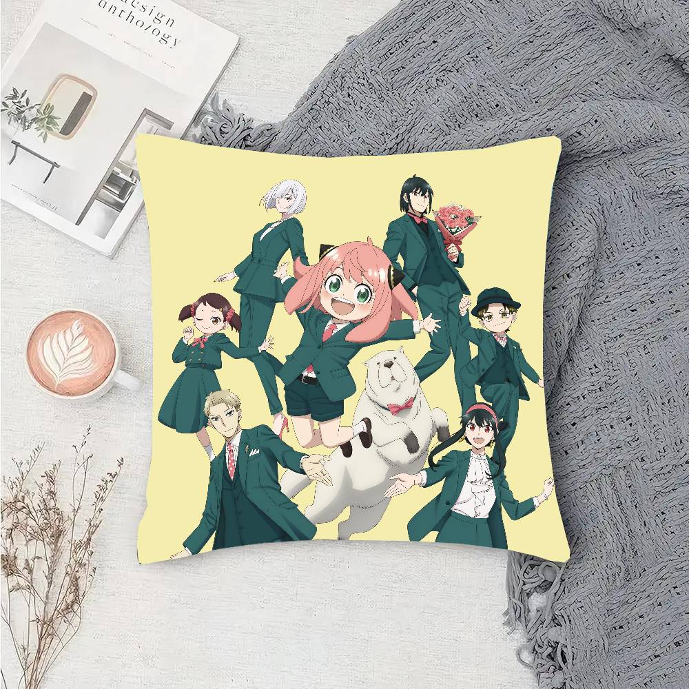 Anime S-Spy X Family Pillow Case Sofa Cushion Cover Room Home Decoration