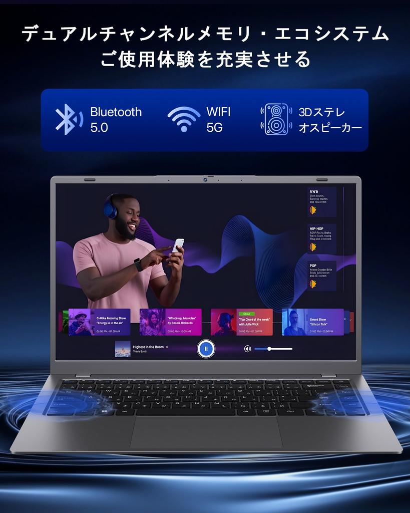 IPS LCD Laptop with Office 2024 Silent 6500Y Processor to 12GB 256GB Japanese Camera USB HDMI Full HD Business Laptop 14-inch Pre-installed, Design,