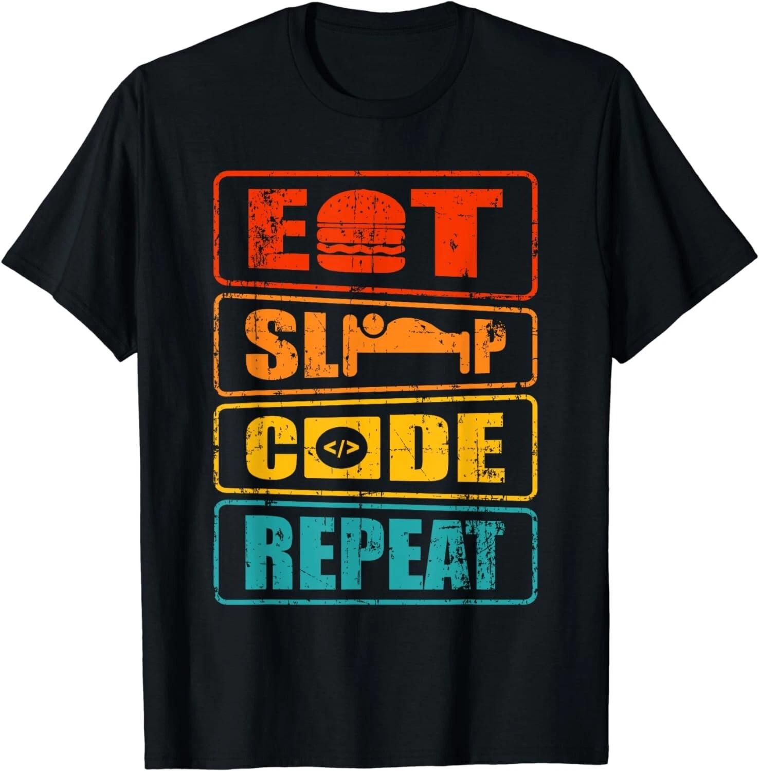 eat sleep code repeat computer science programmer Gift Unisex T-Shirt 3XL