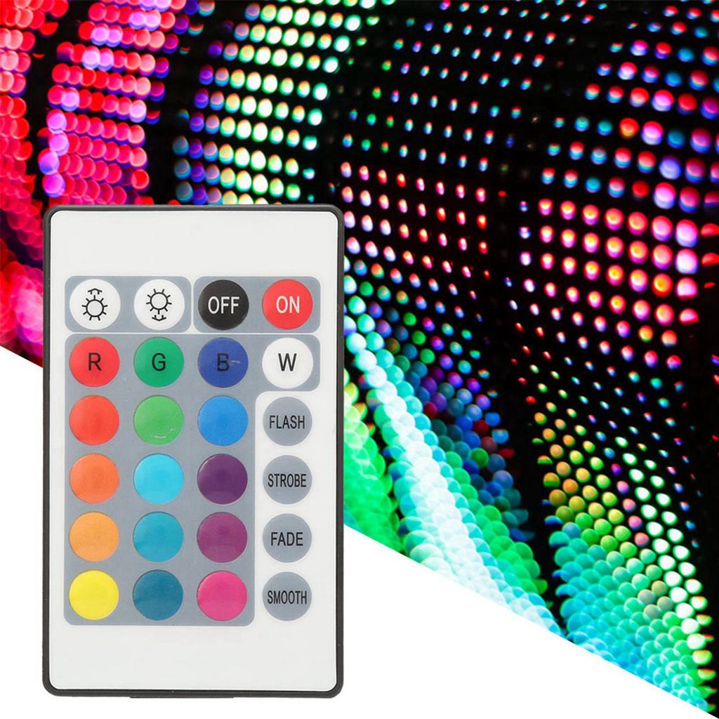 5V 24 Key RGB LED Light Strip Wireless Remote Control USB 6A Lamp Effect IR Controller