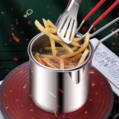 Kitchen Anti-Splash Deep Frying Pot Versatile Large Capacity Kitchen Pot For Camping