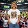 Maglietta da Calcio Scudo Tre Leoni Inghilterra Retrò 2026 | Maglietta Inghilterra 2026, Regalo per Fan del Calcio Inglese, Maglietta Grafica con Bandiera Inglese Unisex