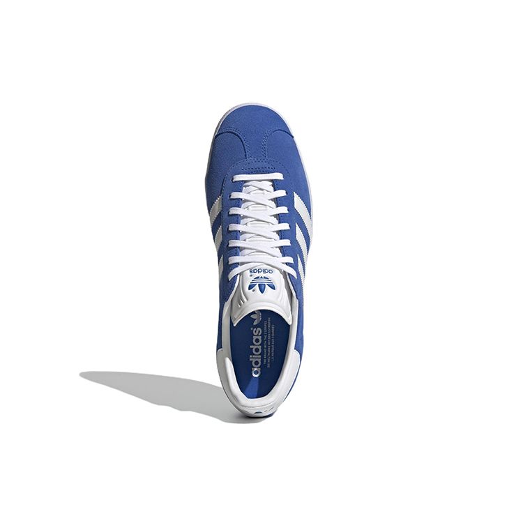 Adidas Gazelle Blue White Unisex Sneakers Cloud-White Gold-Metallic GX2207