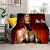 La Roccia Dwayne Johnson Attore Coperta Morbida in Flanella, Coperta da Lancio Coperta Confortevole per Picnic Letti Divano Casa Camera da Letto Regalo