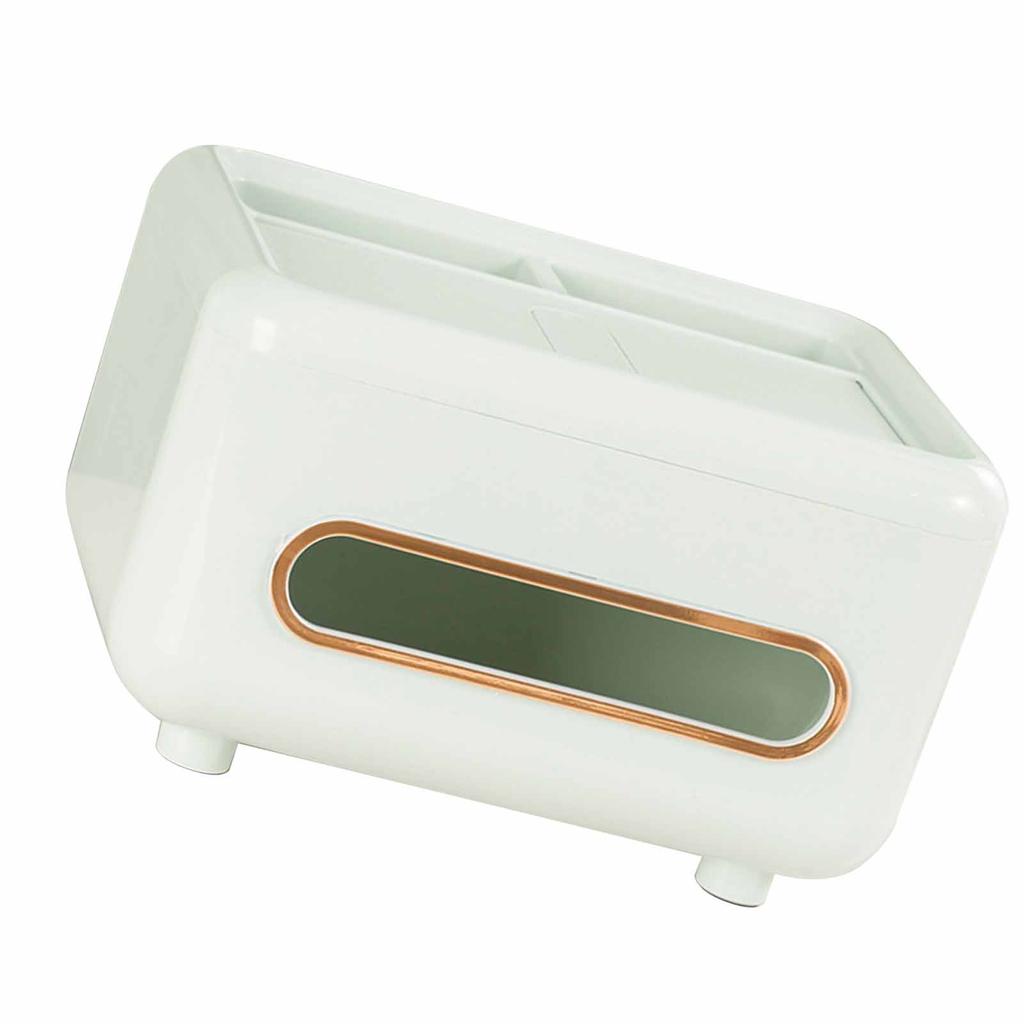 Desktop Tissue Box Multifunctional Home Tissue Dispenser Remote Control   Box for Living Room Restaurant