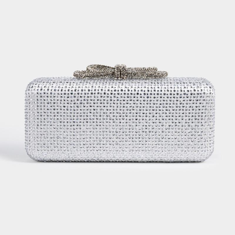 Fashion Clutch Diamond Evening Silk Fabric Crossbody Shoulder Lady Luxury Brands Bags Replicas Exact Square Purses New Handbags
