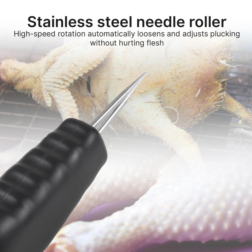 Handheld Chicken Plucker Machine Electric Poultry Defeathering Machine with Self-adjustable Dual