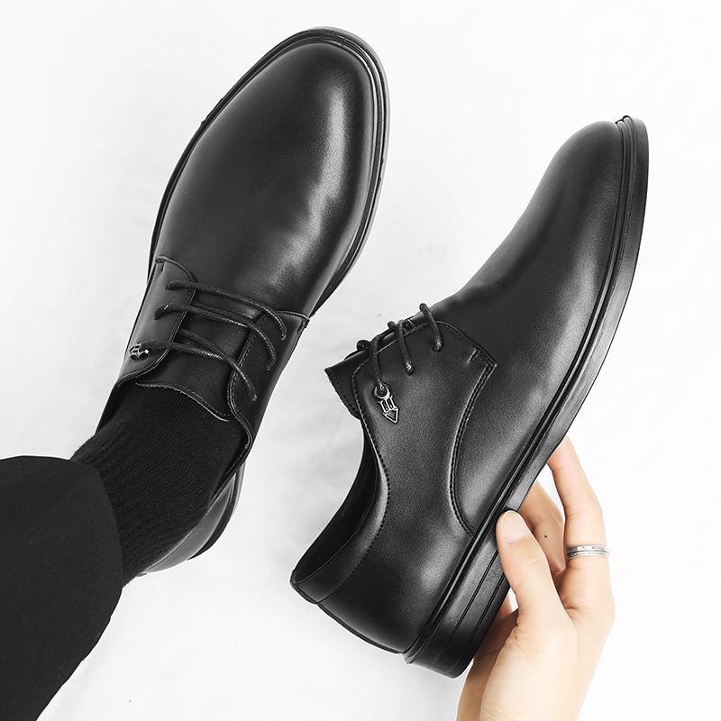 2025 summer new soft leather Doudou shoes business men's casual leather shoes men's shoes 2025 popular men's casual shoes