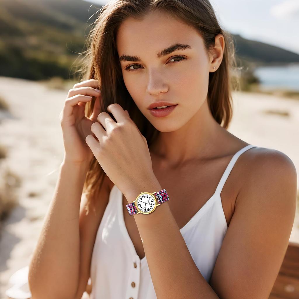 Bohemia Women's Analog Waterproof Watch: Women's Watch with Stainless Steel Strap, Antique Style Fashion Accessory - Valentine's Day or Christmas Gift