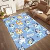 I tappeti quadrati Bluey's Playful Pals sono un'ottima scelta per soggiorni, camere da letto, arredamento della casa e come regali.