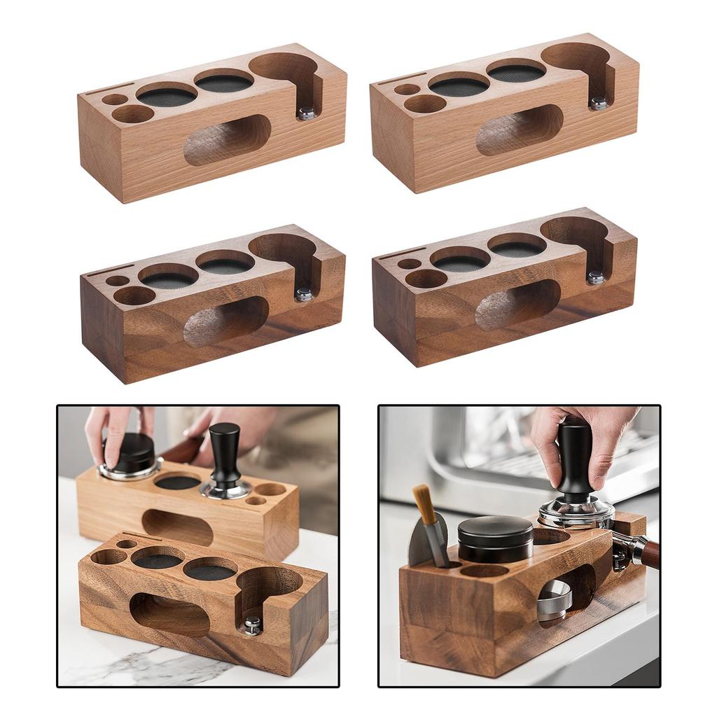 Coffee Filter Tamper, Espresso Tamping Station, Coffee Tamper Stand and Portafilter Holder for Barista Tool