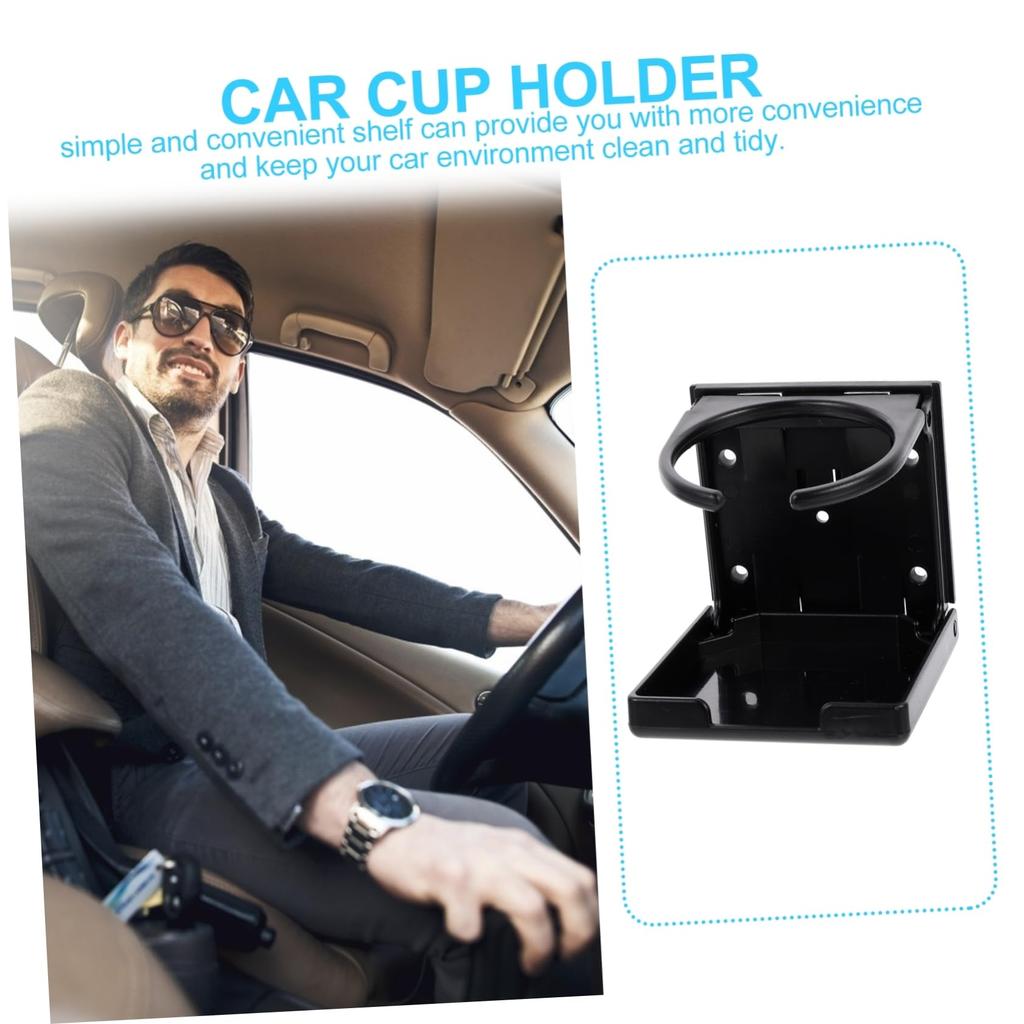 HEALEEP 1 Set Car Cup Holder Foldable Design Universal Drink