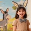 Cartoon Flying Pig Elephant Headband Plush Role Play Costume Accessory For Parties Cosplay Halloween Dressing Up
