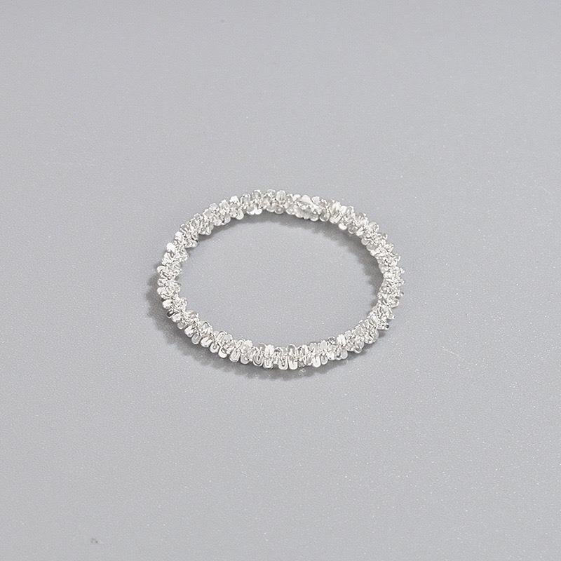 Sparkling Gypsy Three-piece Bracelet New Plain Ring Simple Light Luxury Cold Wind Collarbone Chain