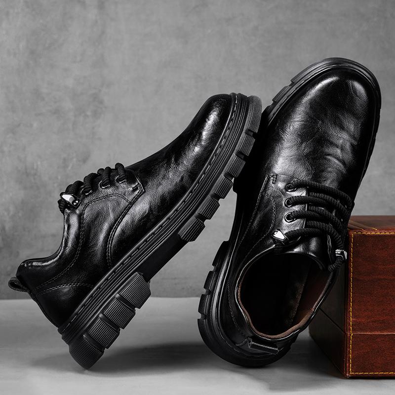 Fashion Handmade Mens Casual Leather Shoes Outdoor Casual Leather Male Oxford Shoes Classic Hand Stitched Formal Dress Footwear Sneakers