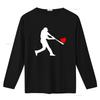 Baseball Funny Valentine T Shirt for Soft Cotton  vintage Washed Slightly Top For Everyday Wear homme graphic Breathable