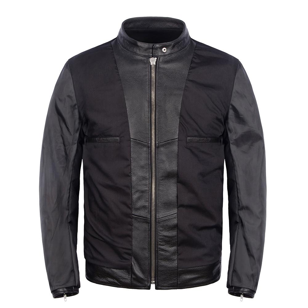 Black Men Leather Jacket Slim Fit Vintage Yellow/Red Brown Genuine Cow Men's Motorcycle Coat Biker Clothes Spring Autumn