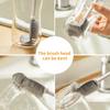 Cup Brush Stretchable Hanging Hole Fine Bristles Bendable Brush Head Remove Stains Wineglass Bottle Glass Cleaning Brush Kitchen Supply