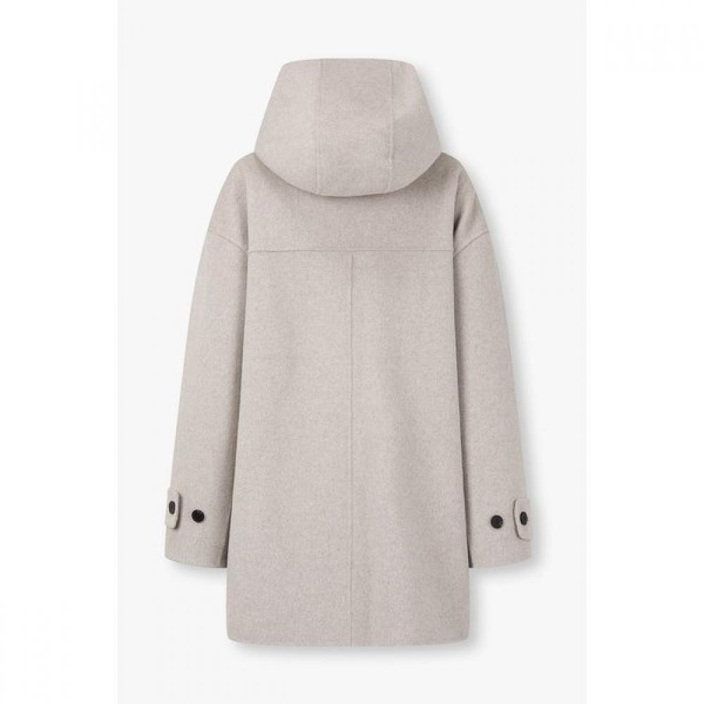 Studio Tomboy Handmade Wool Blend Hoodie Half Coat 9176411981