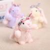 Easter Plush Bunny Headband Bow Pendant Backpack Hanging Ornament for Girls Kids Festival Gift