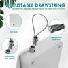 4Pcs Punch Free Sliding Door Closer Easy Install Automatic Shower Curtain Closer with  Adhesive Stickers and Wrench for Bathroom