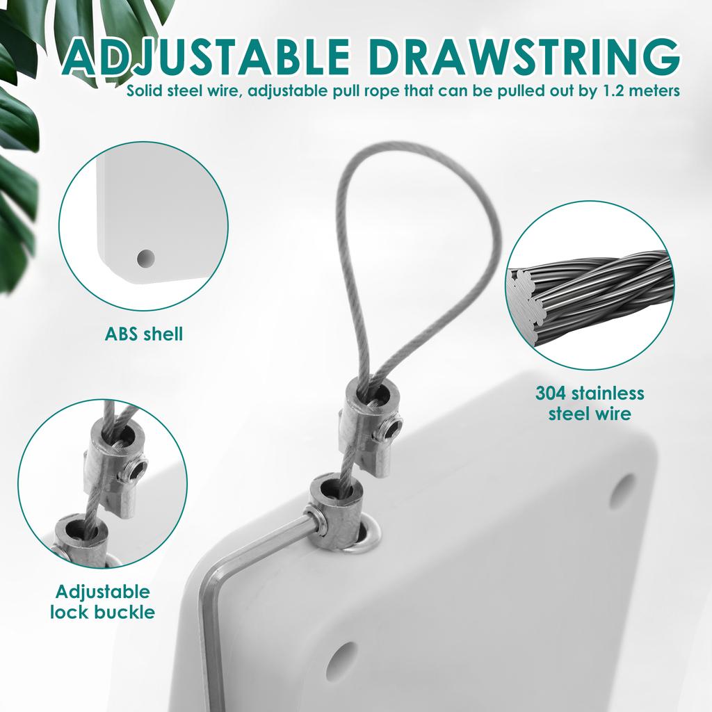 4Pcs Punch Free Sliding Door Closer Easy Install Automatic Shower Curtain Closer with Adhesive Stickers and Wrench for Bathroom