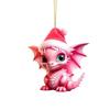 Charming Cartoon Christmas Dragon Car Decor Bright Festive Hanging Ornament Homes For