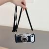 3D Retro Camera Phone Case with Crossbody Lanyard for iPhone 17 16 Pro Max 15 14 13 12 11 XS Max XR X 8 7 Plus SE 2026 Mini