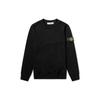 STONE ISLAND SS23 Solid Logo Crew Neck Long Sleeve Sweatshirt Unisex Sweatshirt Black 7215510B2-V0029