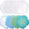 2026 Latest Models DIY Flower Shape Coaster Silicone Mold for Epoxy Resin DIY Handmade Craft Fruit Dish Molds Clay Plaster Mould