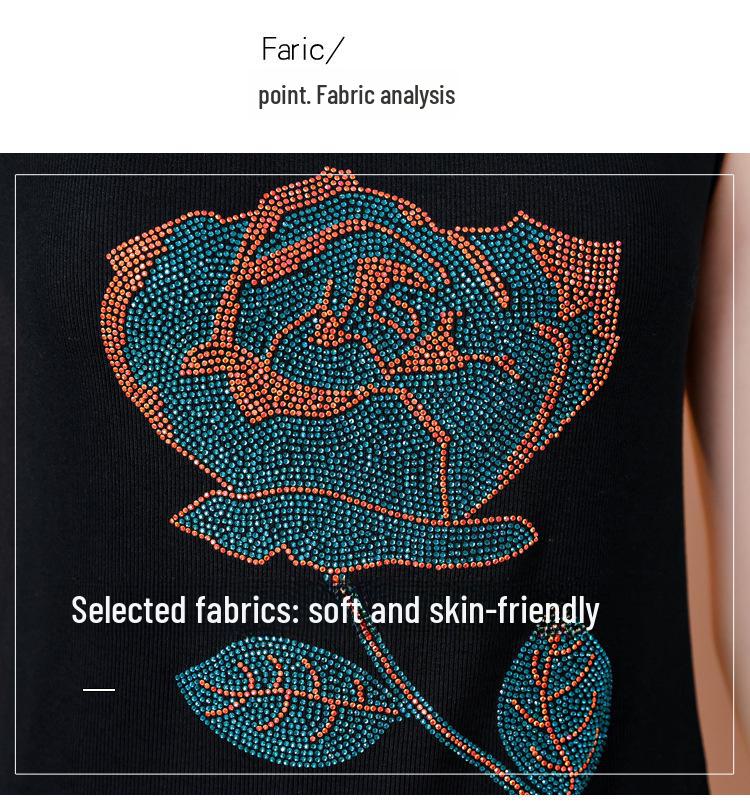 Women's Diamond Camisole: Slim Fit, Large Size, Elastic, Sleeveless Vest for Spring and Summer