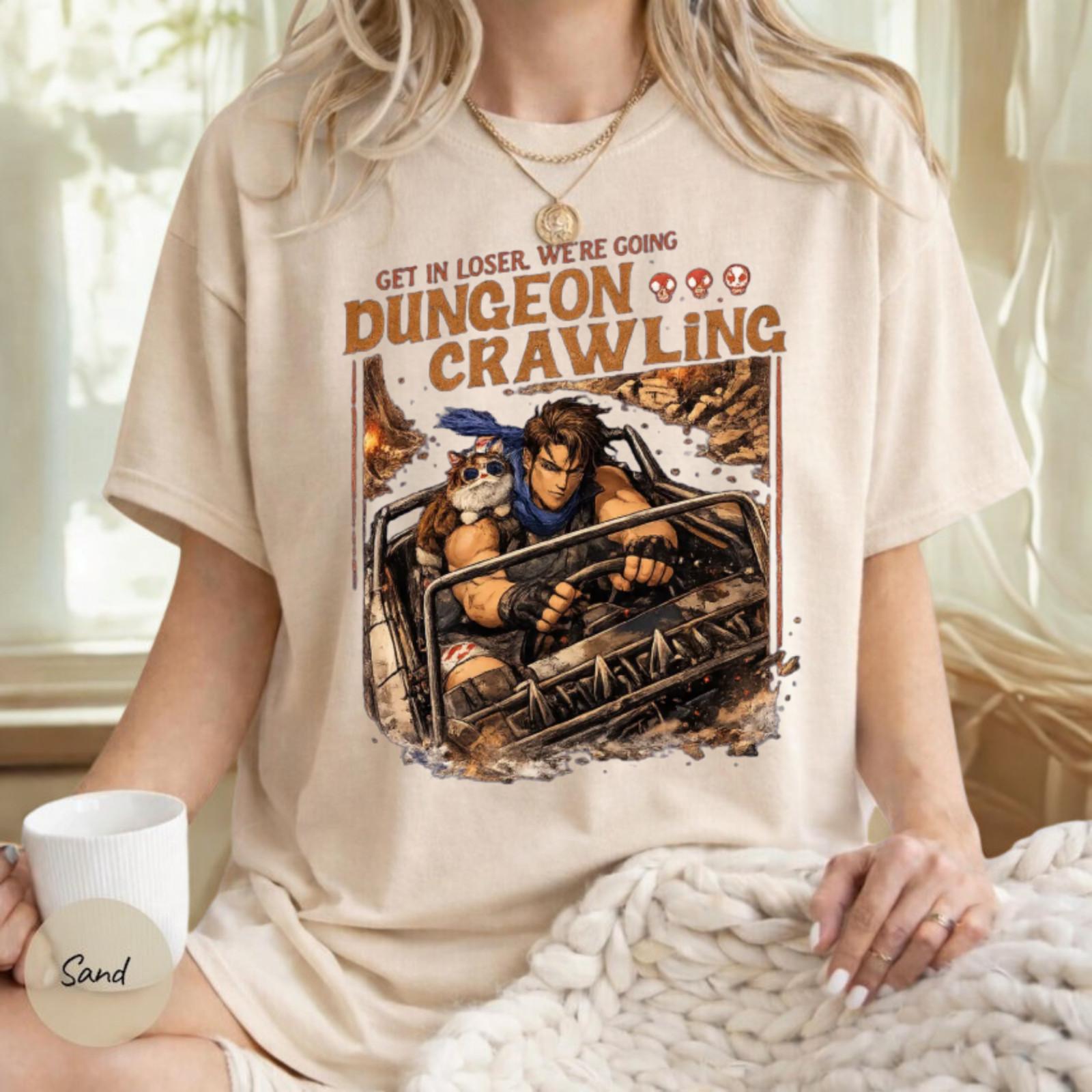 Dungeon Crawling Shirt, Carl Princess Donut Meme Tee, Fantasy Gift L