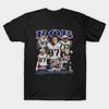 Men Black Print T-shirt Rob Gronkowski Vintage Collage No-Cut Transfer Paper Print Cotton Tshirt