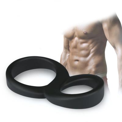 Mannen Penis Ring 8-Vorm Dubbele Cock Ringen Siliconen Erectie Tijdvertraging Seks Speelgoed