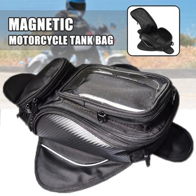 Universal 1680D Oxford Magnetic Motorcycle Bike Gas Oil Fuel Tank Bag Waterproof GPS Smartphone Pocket Saddlebag