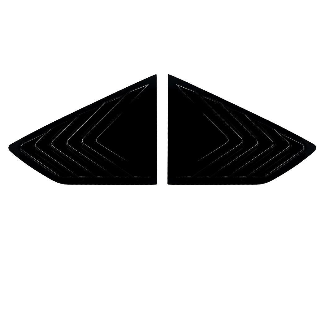 

Car Rear Window Shutter Cover Trim For BMW X6 G06 2019 2020 2021 2022 2023 2024 2025 Window Louver Side Vent Trim Glossy black