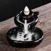 Creative Ceramic Buddha Hand Rockery Backflow Incense Burner for Home or Office