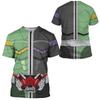 Kamen Rider W CycloneJoker T-shirts Japanese Tokusatsu Cosplay 3D Print Kids Tees Summer Men/Women Harajuku Short Sleeve Y2k Top