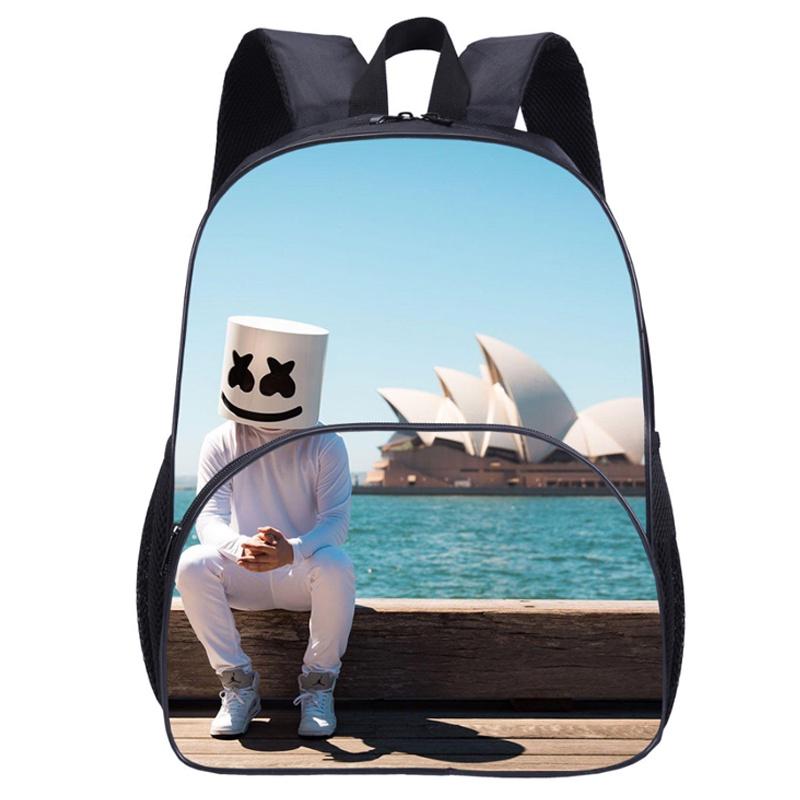 Trendy Dj Marshmello Kids Backpack With High Capacity And Breathable Design