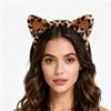 Modisches Leopardenmuster Plüsch-Haarband Sicheres Sitzdesign Haarreif für empfindliche Haut Frauen Kinder Winterkleidung