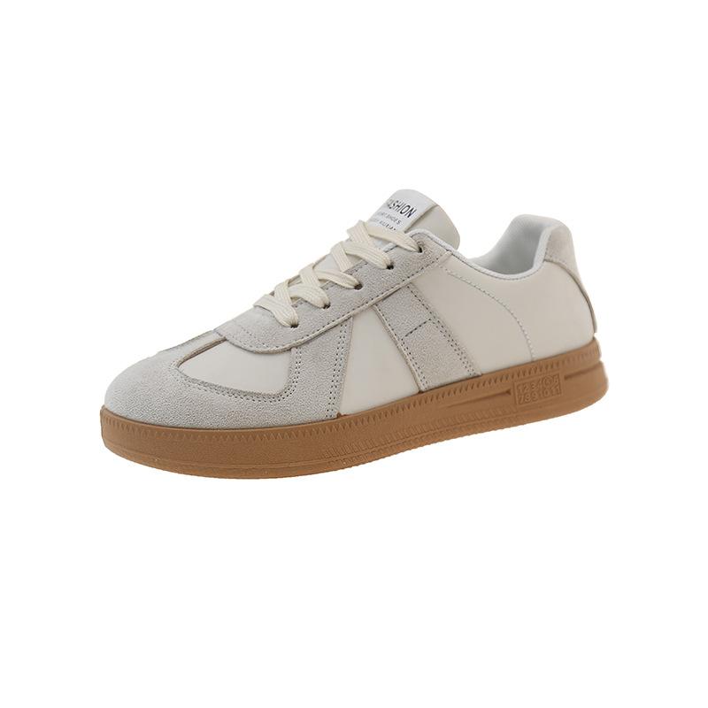 

2025 Немецкие тренировочные кроссовки модные крутые дышащие универсальные нишевые повседневные ретро вставки дышащие популярные женские кроссовки 40 белый