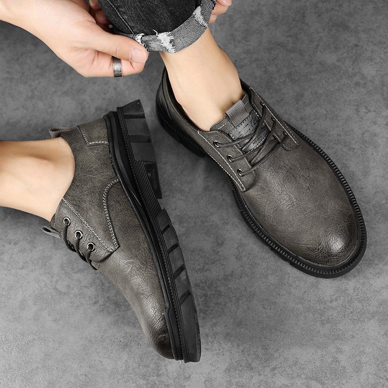 FashionMen's Oxfords shoes New Arrival Dress Shoes for Men Leather Classic Lace up Dress Casual Shoes men Classic Men Footwear Wedding