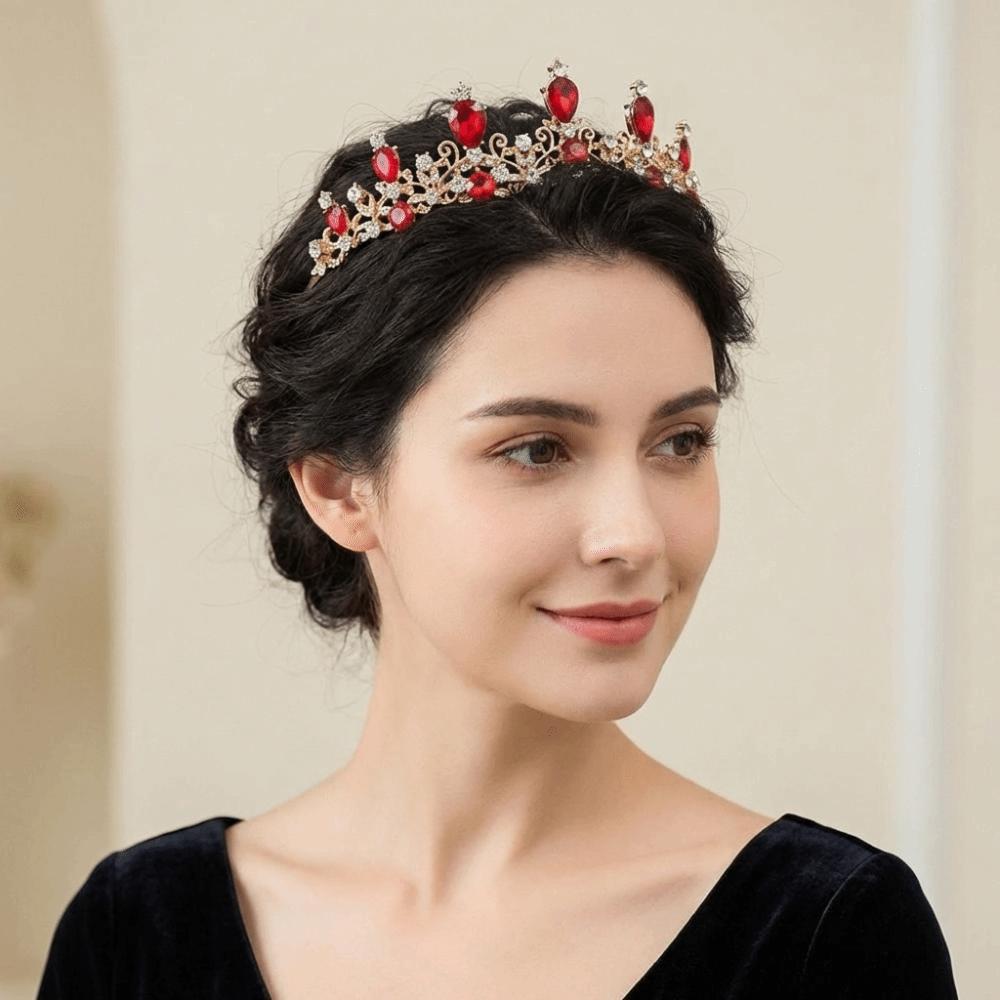 Wassertropfenform Königin Prinzessin Krone Barock Diadem Kopfschmuck Brautkrone Geburtstag