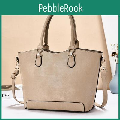 Classic Pu Tote Bag With Inner Pockets For Daily Use
