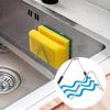 Stainless Steel Magnetic Sponge Holder Waterproof Sponge Hanging Bracket Dish Drainer  Kitchen Sink