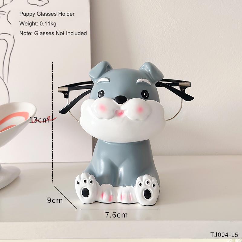 

Creative Puppy Glasses Storage Rack Dog Art Ornament Glasses Storage Holder Glasses Store Props Decoration Display Rack