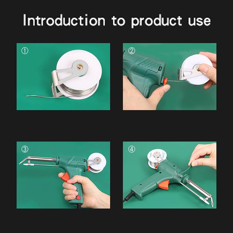 110V / 220V 60W Handheld External Heating Soldering Gun with Bracket Electric Soldering Iron Send Tin Gun Welding Repair Tool