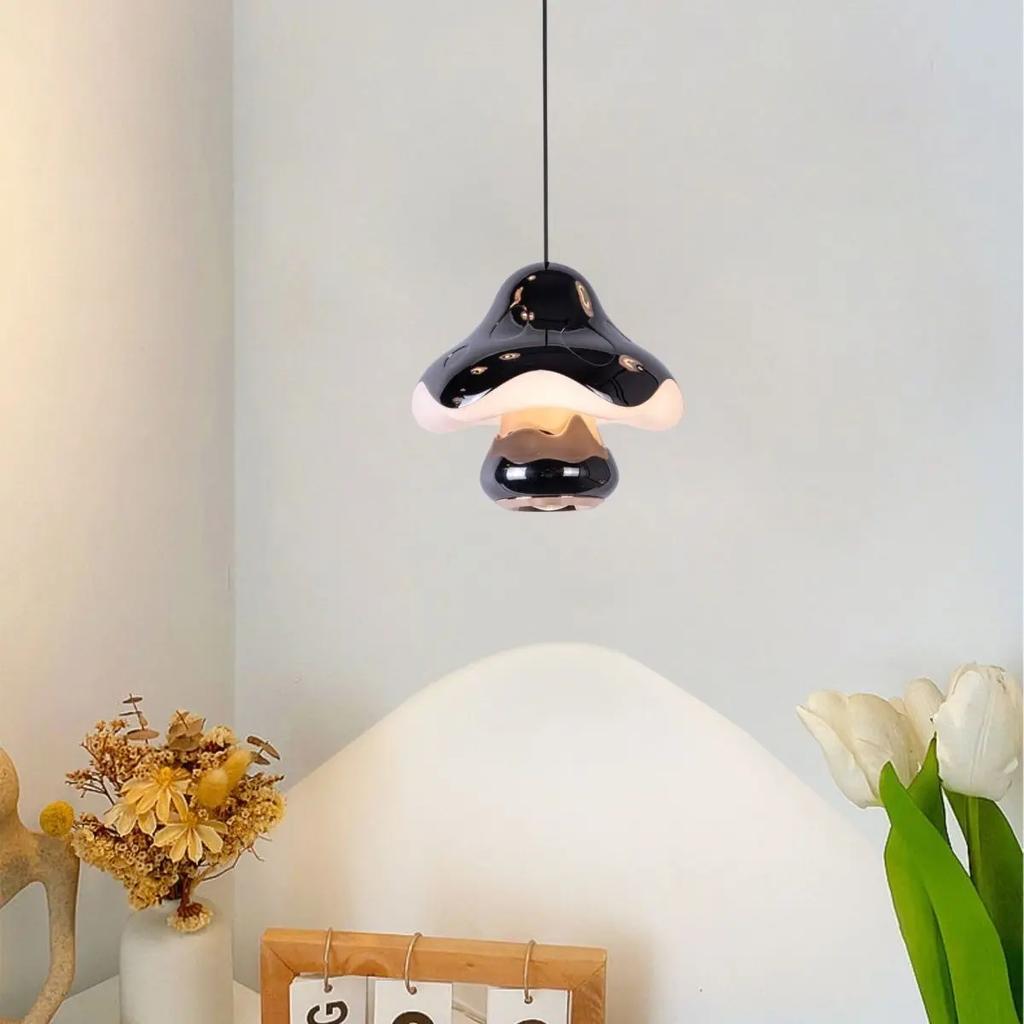 Cream wind children's room small chandelier touch atmosphere Bedroom bedside table simple fashion hanging wire lamps.