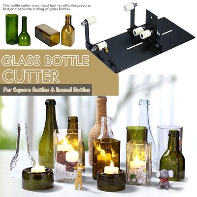 Glass Bottle Cutter, Fixm Square & Round Bottle Cutting Machine, Wine Bottles and Beer Bottles Cutter Tool Accessories Tool Kit